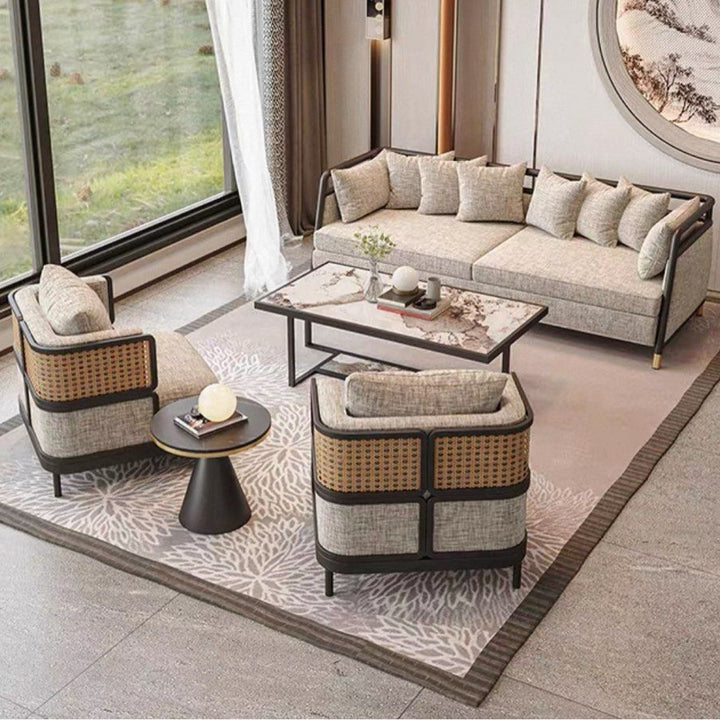 AFREL Modern Lounge Chair and Sofa Set