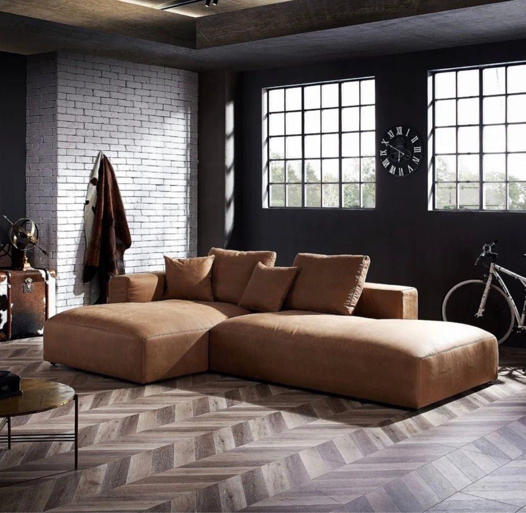 NOTION Sectional Scratch Resistant Double Chaise Sofa