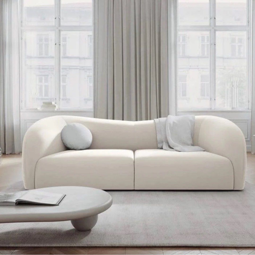 PEREZ Modern Scratch Resistant Curve Sofa