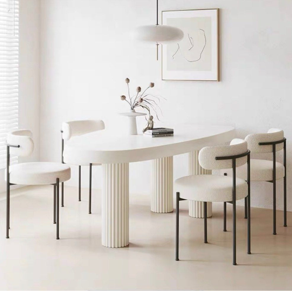 ELA Modern Boucle Dining Chair