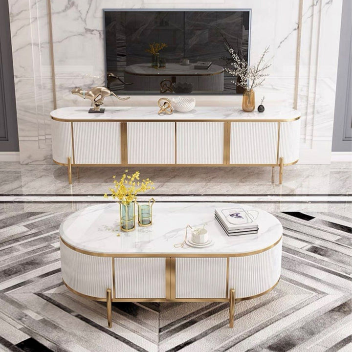 SEIDA Modern TV Console & Coffee Table