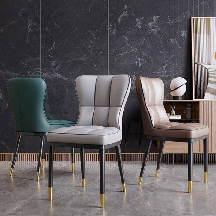 LUSSO Modern Leather Dining Chair