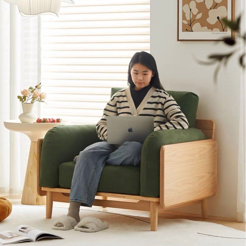 KYRA Scandinavian Fabric Armchair
