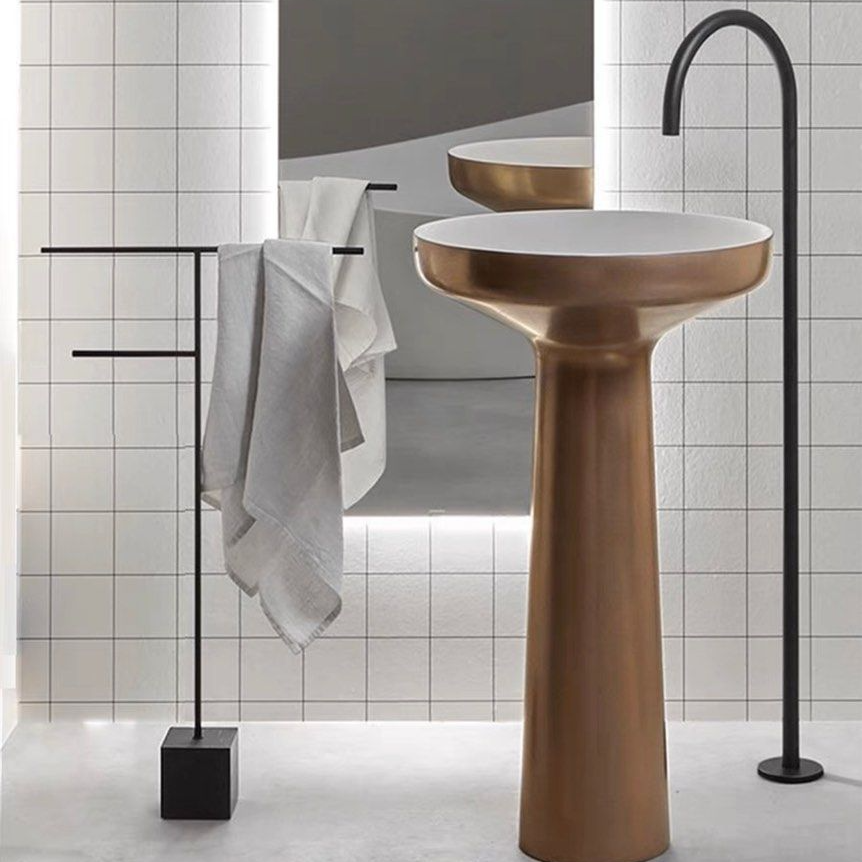 ISAQUEN Modern Marble Towel Rack