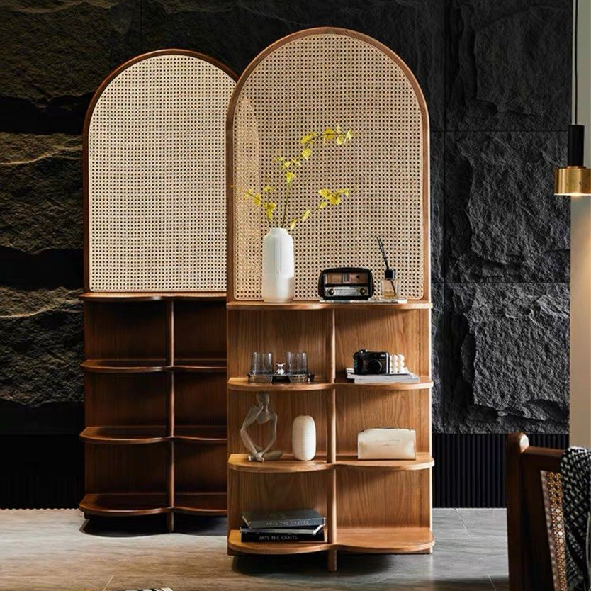 ARVE Modern Rattan Display Shelf