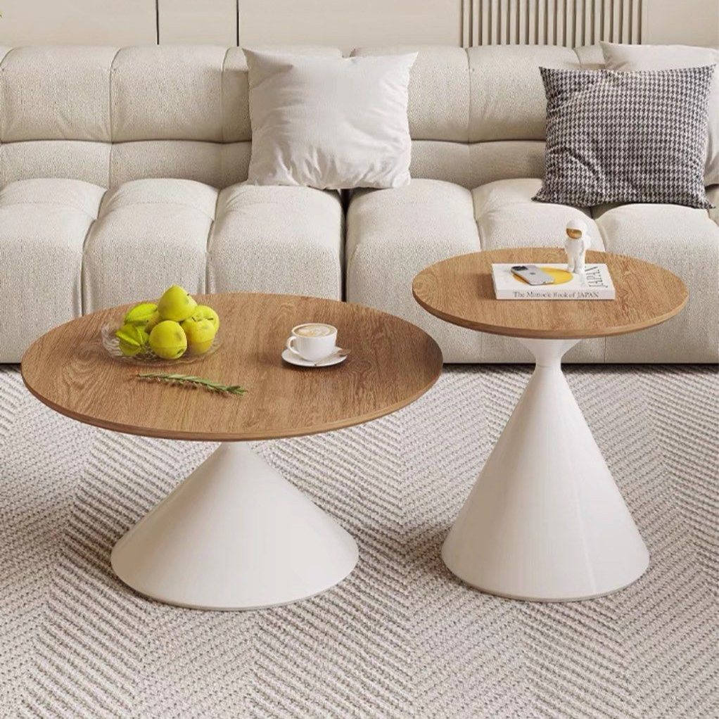 AUGUSTO Modern Round Solid Wood Coffee Table
