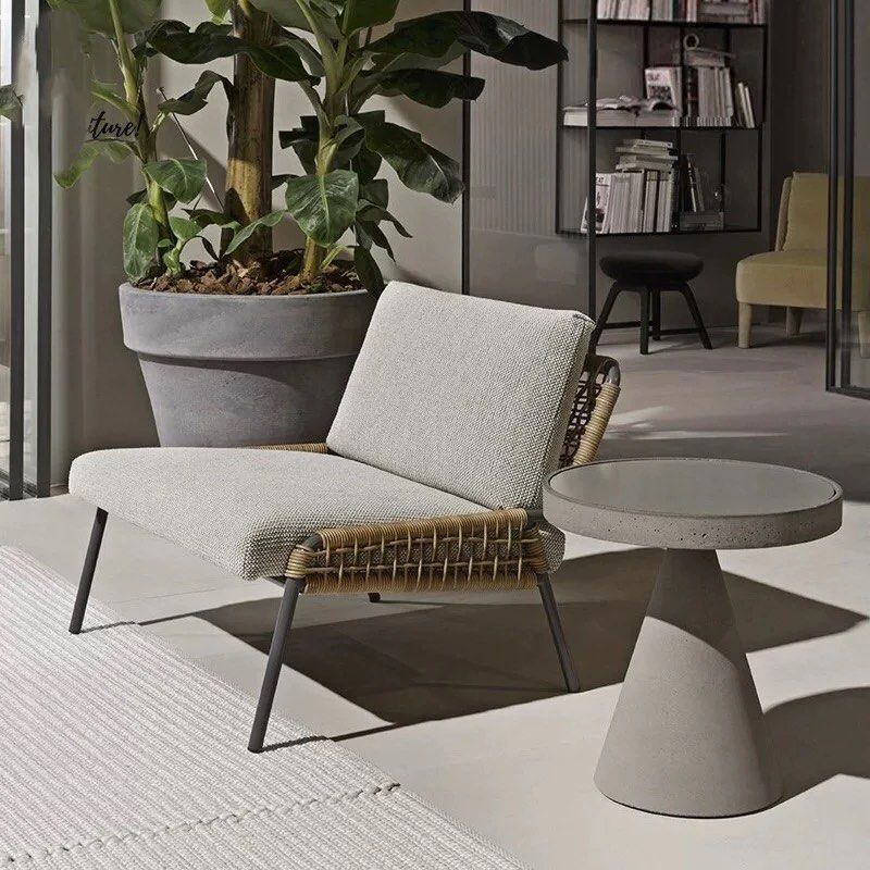 KENNY Wood Outdoor Lounge Chair ex
