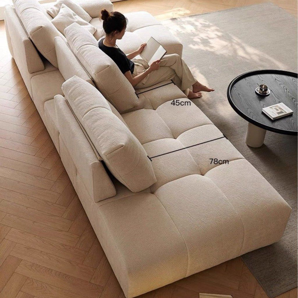ALESO Scratch Resistant Backrest Slider Sofa