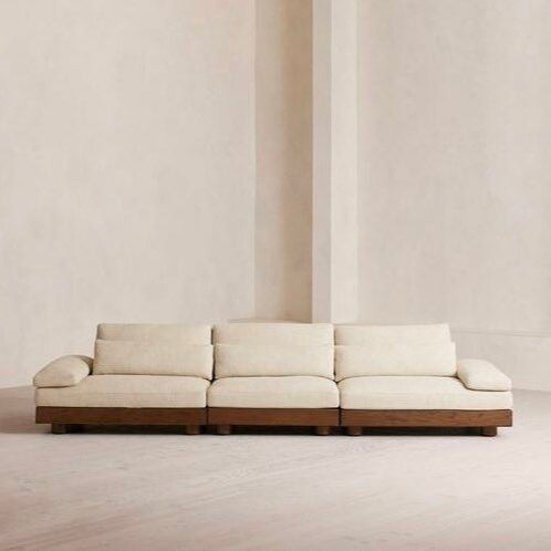 TRIUM Modern Textured Linen Sofa