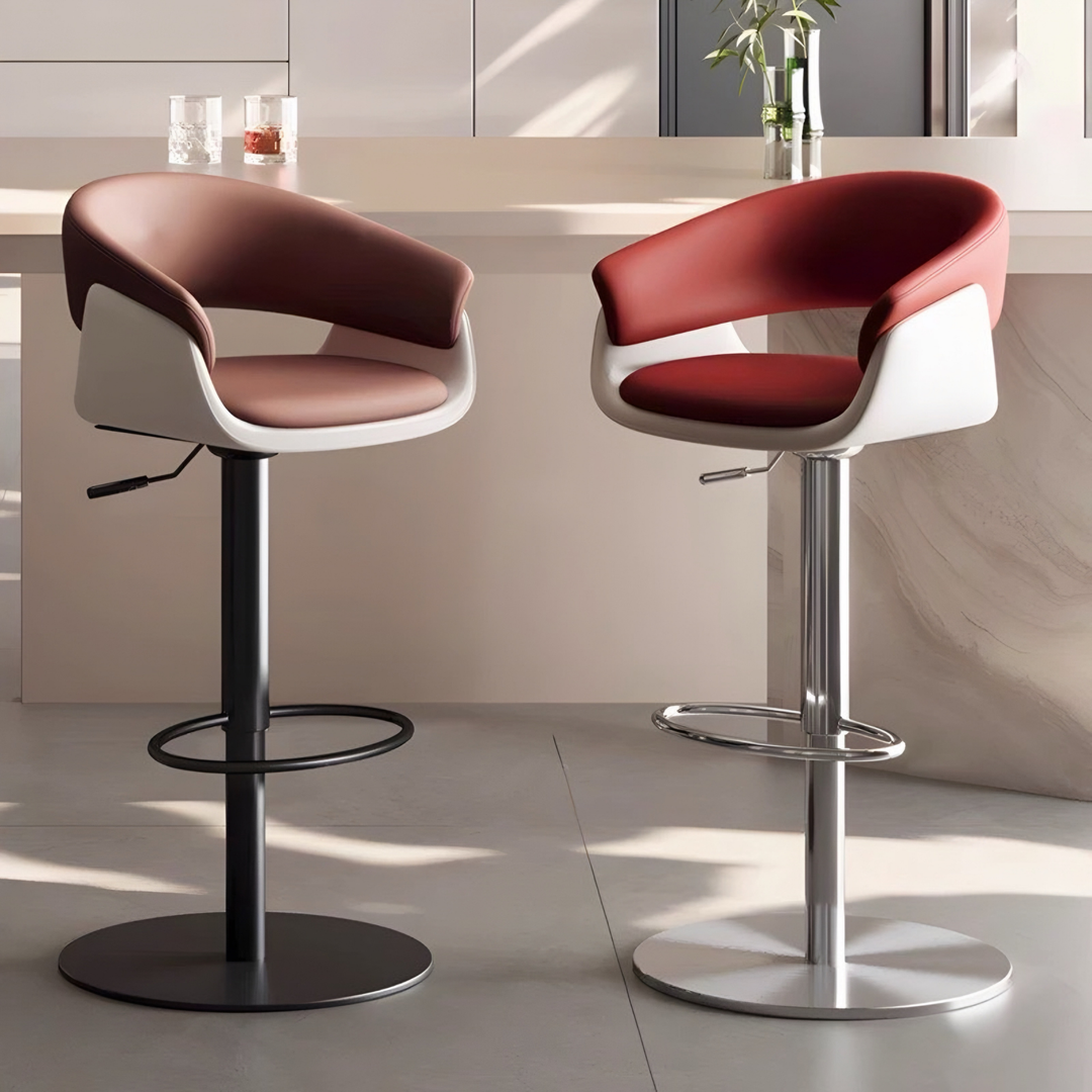 TAMSA Modern Leather Bar Stool