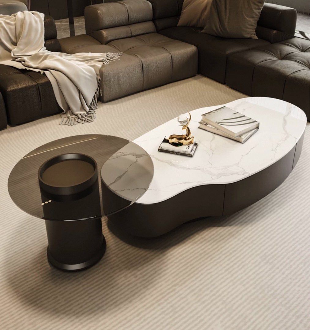 ABEIS Modern Sintered Stone Coffee Table