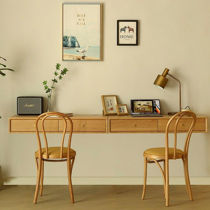 ELLIOTT Modern Solid Wood Floating Study Table
