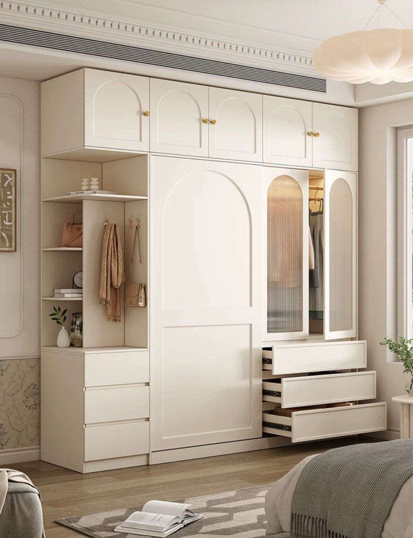 JENNIE Modern Cream Wardrobe