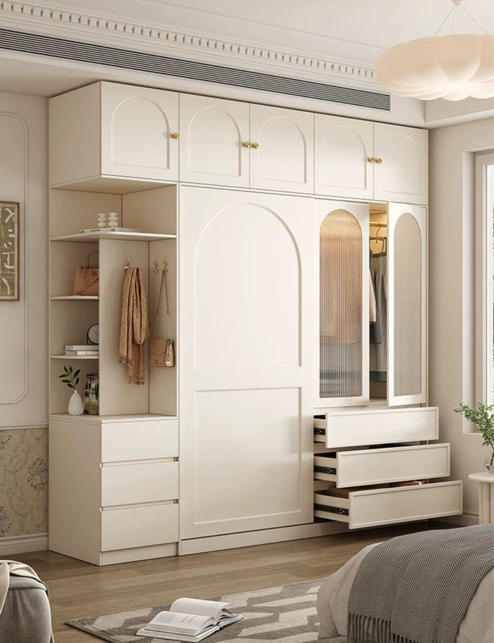 JENNIE Modern Cream Wardrobe