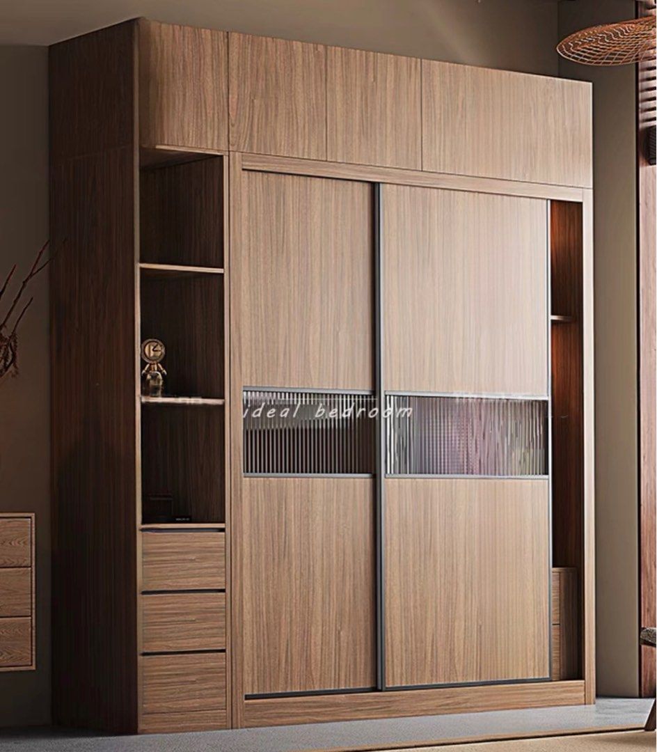 NERVA Modern Walnut Wardrobe