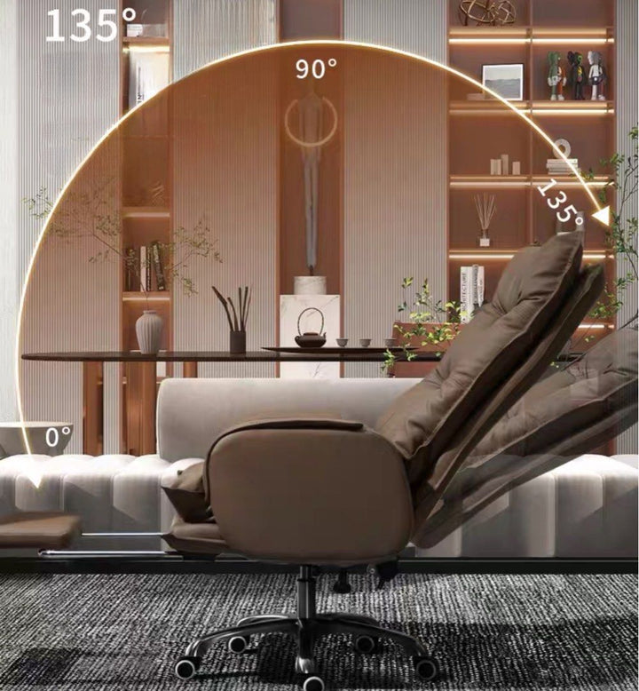 BIRGIT Modern Ergonomic Leather Office Chair