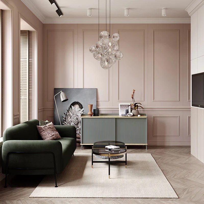 VANDELLIA Round Arm Sofa