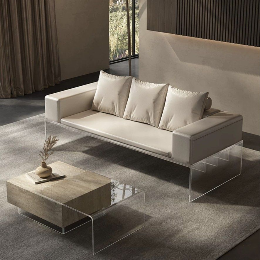 DRUVI Modern Leather Sofa