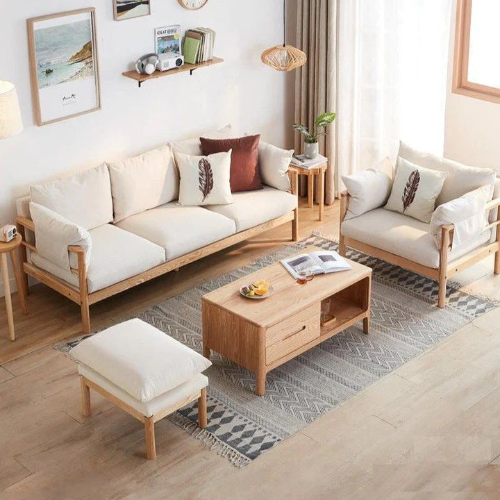 LORIANNE Wood Frame Sofa