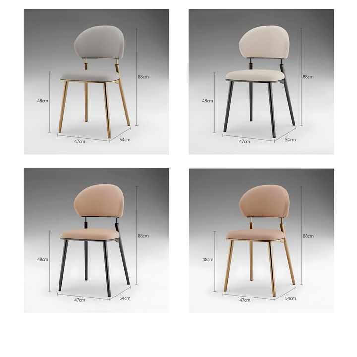 AVA Modern Leather Dining Chair