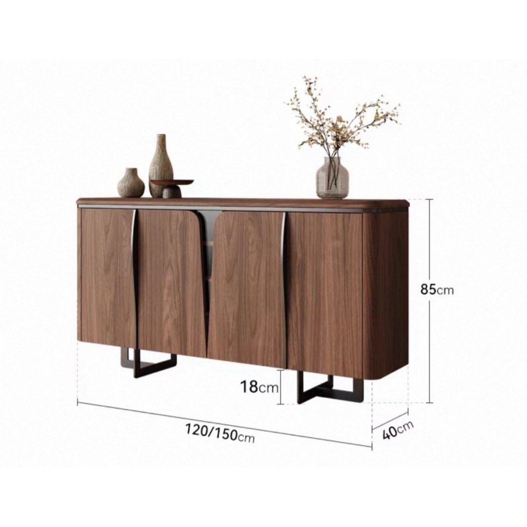 LYNS Modern Solid Wood Sideboard