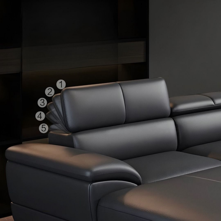 AOFIR Modern Leather Sofa