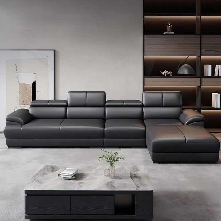 AOFIR Modern Leather Sofa