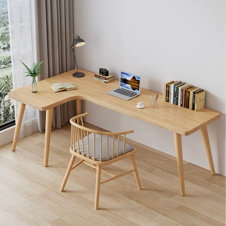HURLEY Curved Solid Wood Study Desk