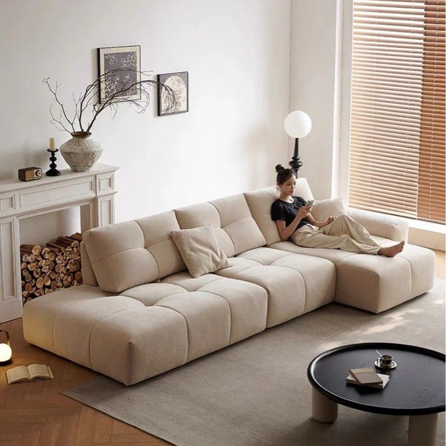 ALESO Scratch Resistant Backrest Slider Sofa