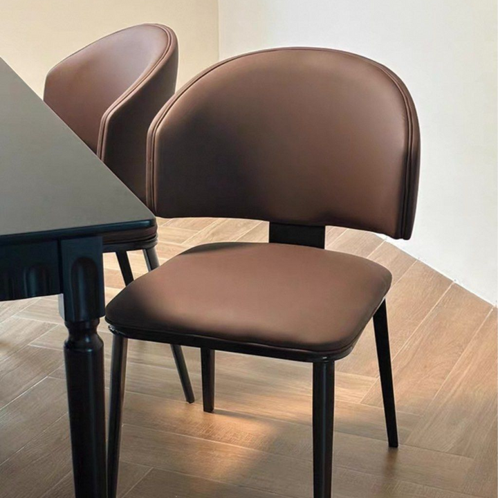 GEOS Modern Scratch Proof Leather Dining Chair
