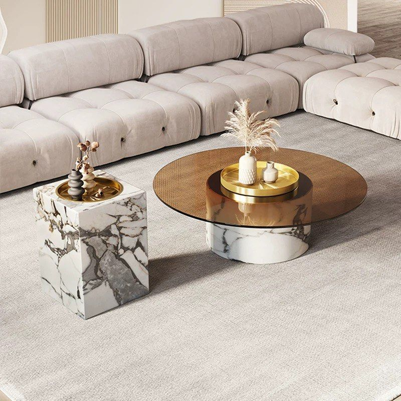 AGUILAR Modern Marble Coffee Table