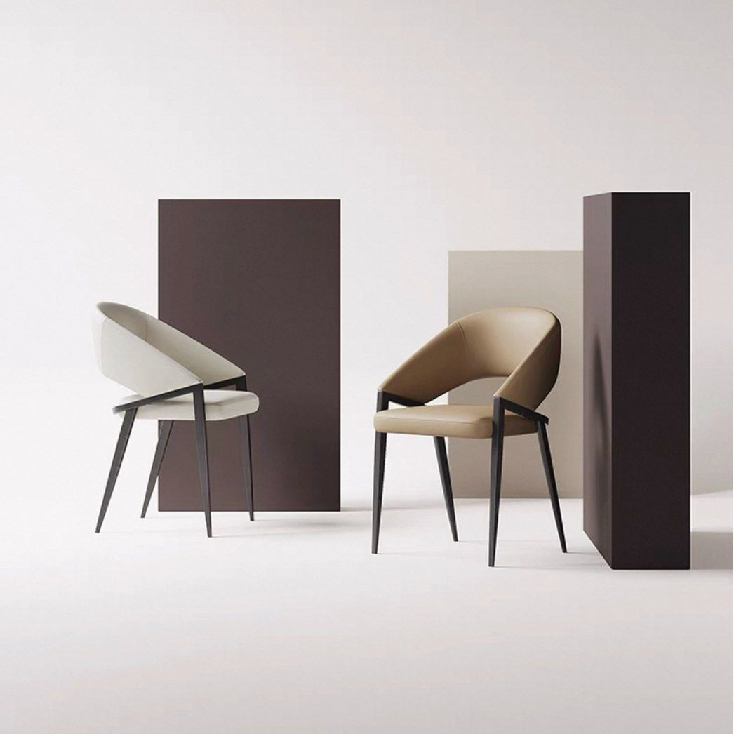 MOKIERA Modern Leather Dining Chair