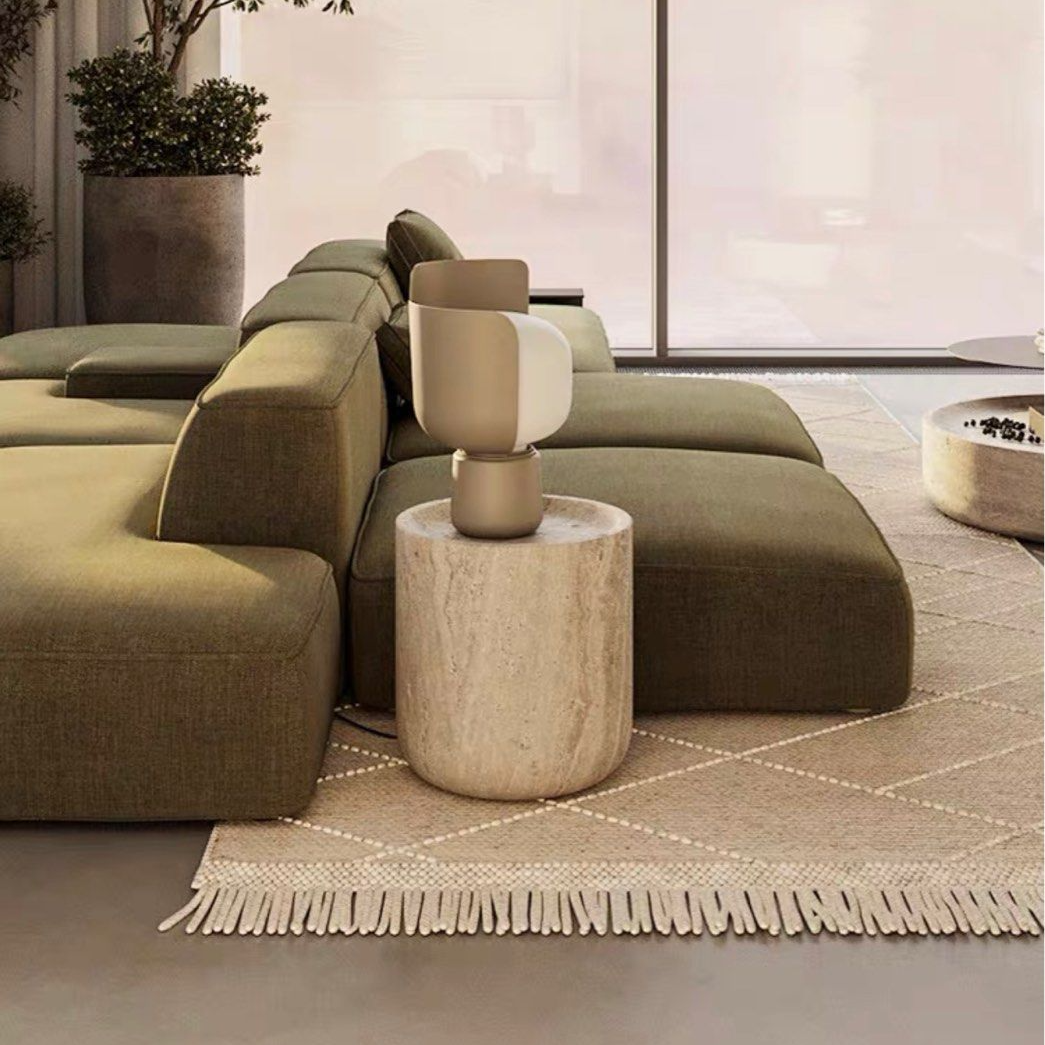 BARNES Modern Travertine Coffee Table