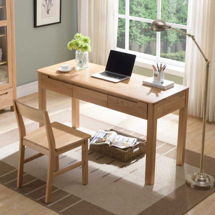 NORMAN Rustic Solid Wood Study Desk