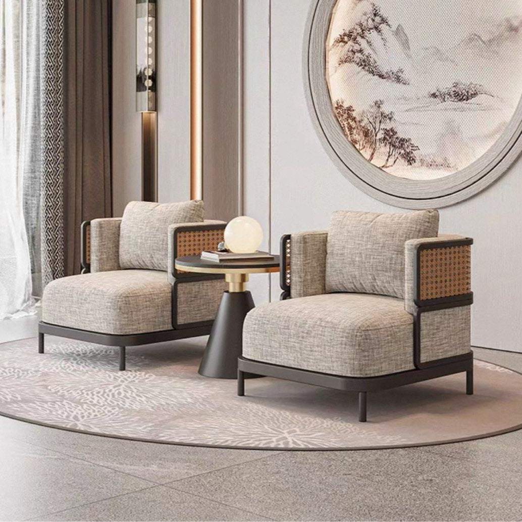 AFREL Modern Lounge Chair and Sofa Set