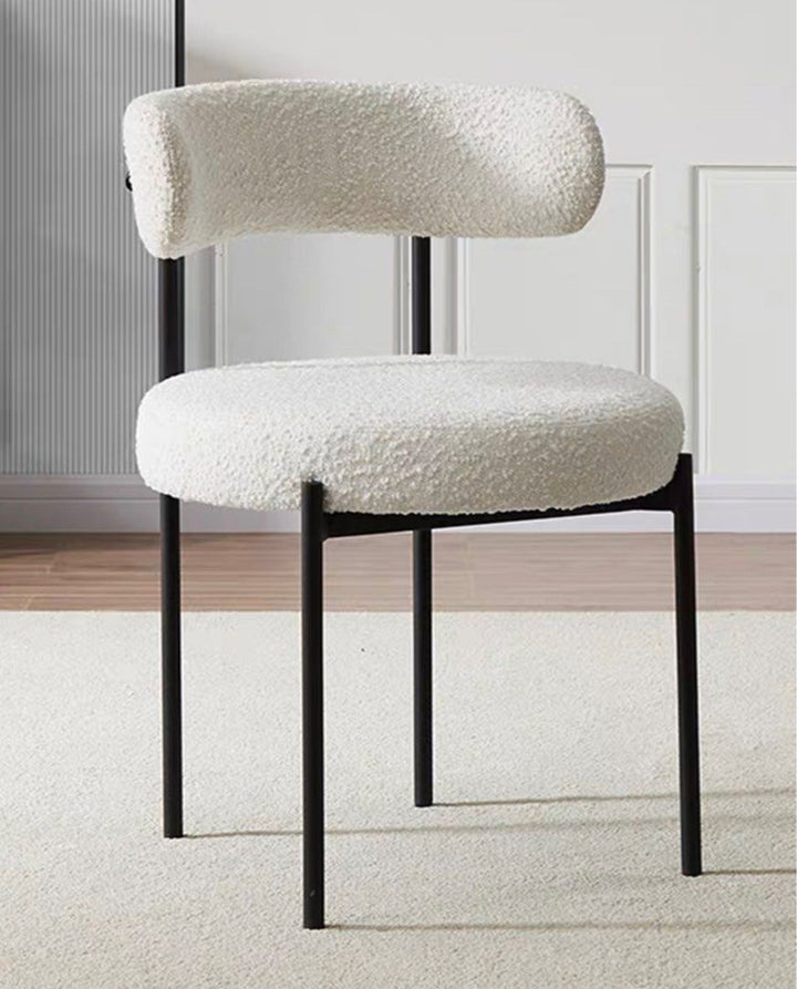 ELA Modern Boucle Dining Chair