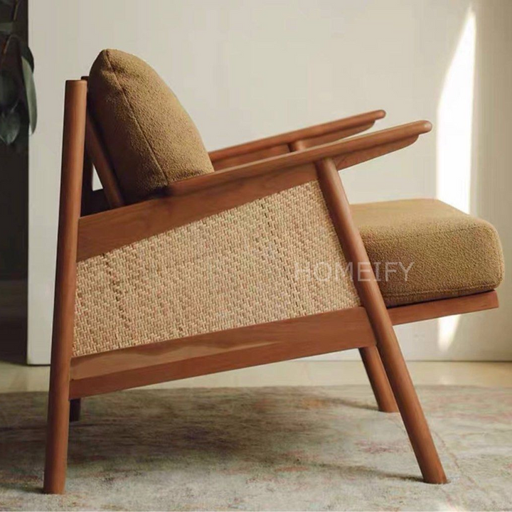 VIOLA Solid Wood Modern Lounge Chair