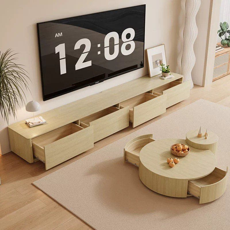 KELZO Japandi TV Console & Coffee Table