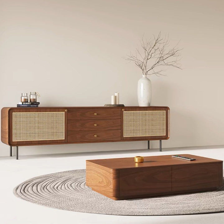 NADE Rustic Rattan TV Console