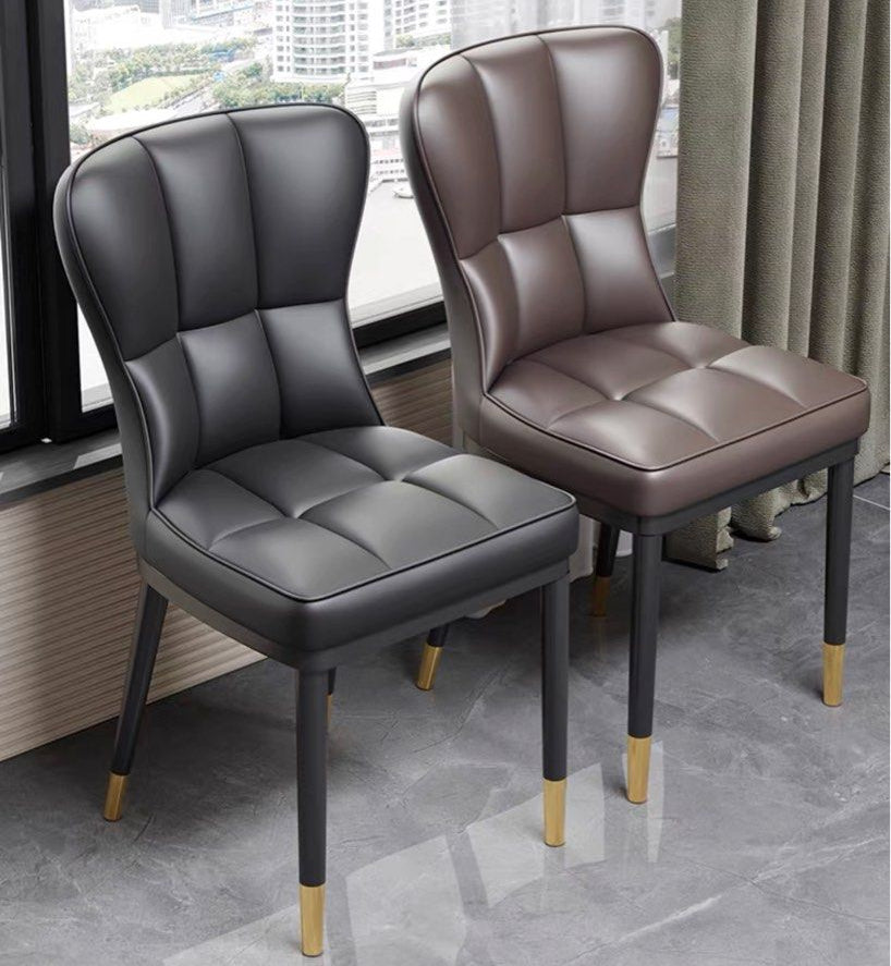LUSSO Modern Leather Dining Chair