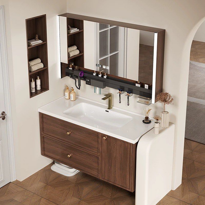 WATRE Modern Walnut Vanity Sink