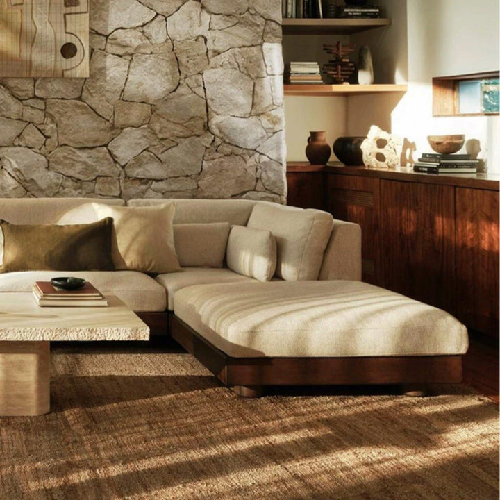 TRIUM Modern Textured Linen Sofa