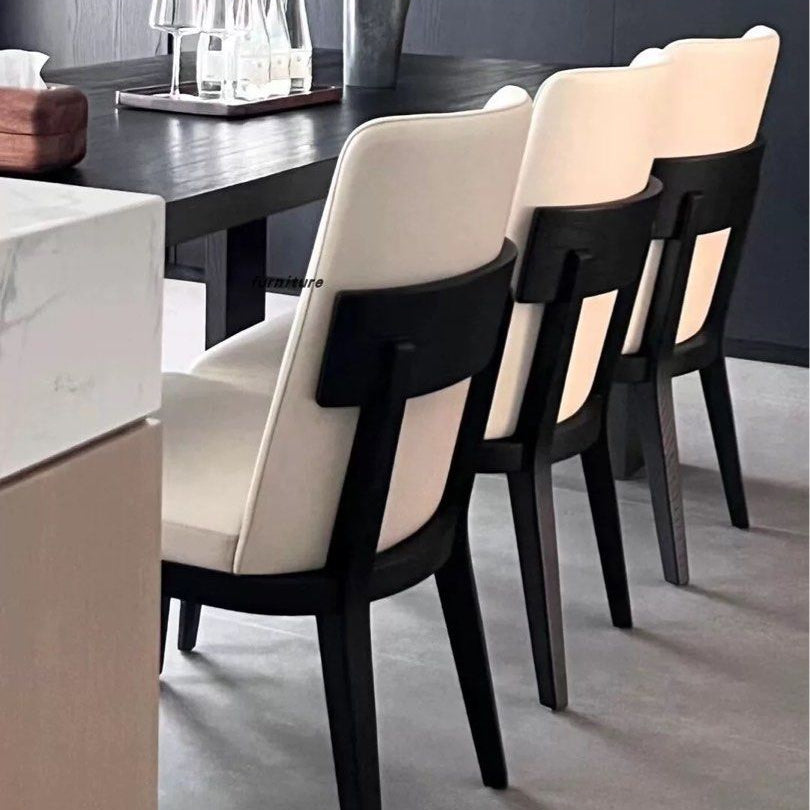 LUJO Modern Leather Dining Chair