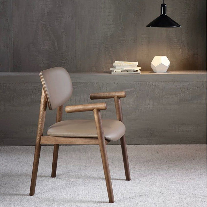 TAGE Modern Leather Dining Armchair