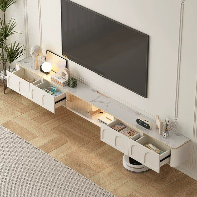 PANI Modern Sintered Stone Floating TV Console