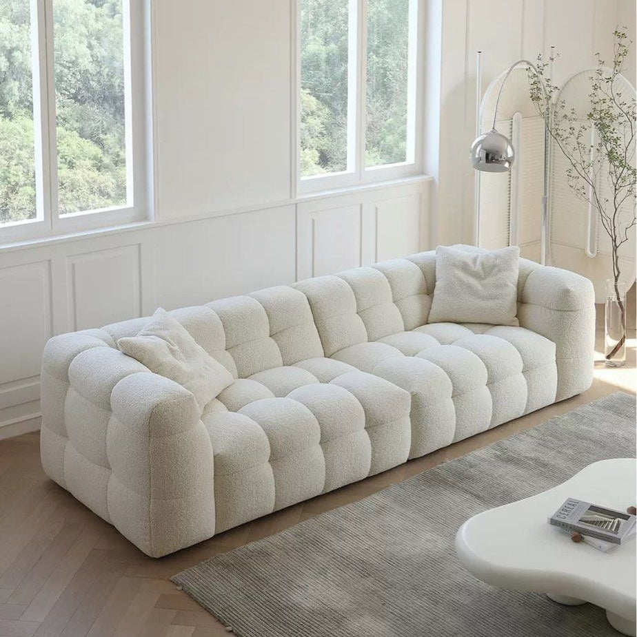 NAT Modern Boucle Fabric Sofa
