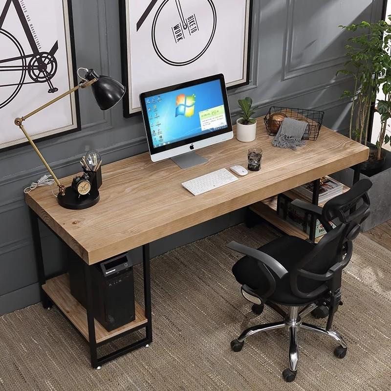 HUNTER Modern Industrial Solid Wood Office Table
