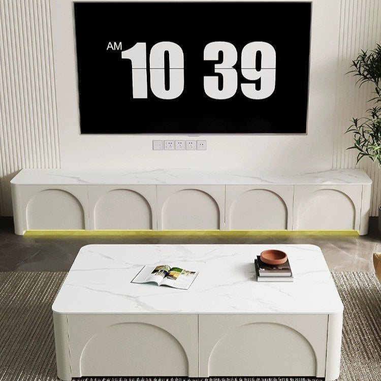 GEROM Japandi LED TV Console