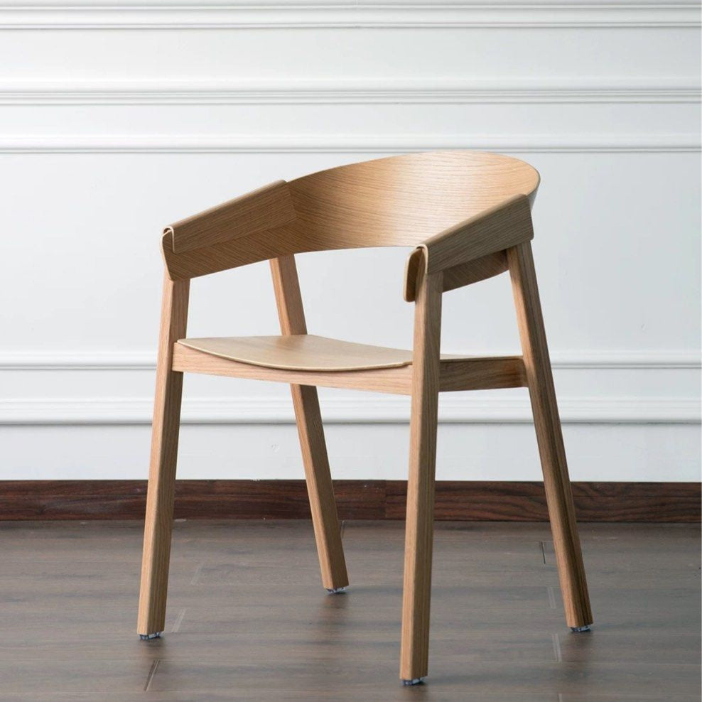 LAGO Modern Oak Wood Dining Chair