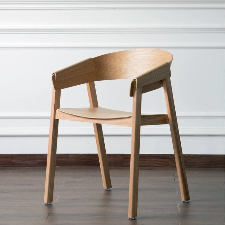 LAGO Modern Oak Wood Dining Chair